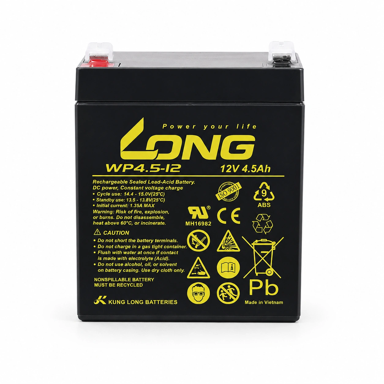 Alarm battery 12v 4.5a
